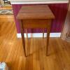 Wooden Side Table with Open Drawer Space - 3