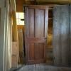 Old Wooden Four-Panel Door with Iron Hardware - 2