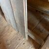 Old Wood Plank Door with Diagonal Brace and Iron Pull - 6