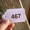 Old Wood Plank Door with Diagonal Brace and Iron Pull - 15