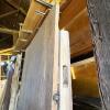 Old Wood Plank Door with Latch and Padlock - 8
