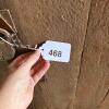 Old Wood Plank Door with Latch and Padlock - 15