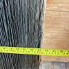 Weathered Wood Plank Door with Jagged Top and Iron Straps - 16