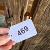 Weathered Wood Plank Door with Jagged Top and Iron Straps - 18