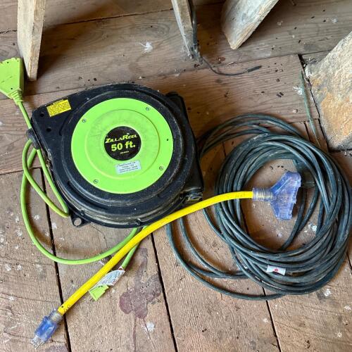 ZillaReel 50 ft. Retractable Cord Reel and Extension Cords