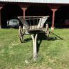 Large Wooden Hay Wagon with Iron-Rimmed Spoke Wheels - 10