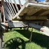 Large Wooden Hay Wagon with Iron-Rimmed Spoke Wheels - 13