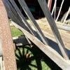 Large Wooden Hay Wagon with Iron-Rimmed Spoke Wheels - 15