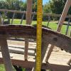 Large Wooden Hay Wagon with Iron-Rimmed Spoke Wheels - 32