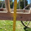Large Wooden Hay Wagon with Iron-Rimmed Spoke Wheels - 33