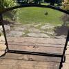 Metal Mesh Fireplace Screen with Arched Top - 2