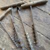 Antique Hand Auger Drills with Wooden Handles - 2