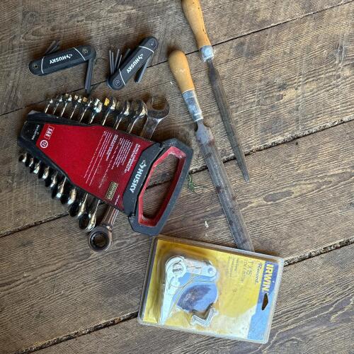 Husky Ratcheting Wrenches, Hex Key Sets, Files, Irwin Clamp