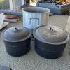 Three Large Stock Pots