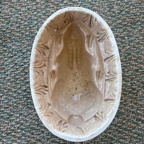 Vintage Stoneware Rabbit-Form Food Mold