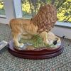 Andrea by Sadek Lion Family Porcelain Figurine - 5