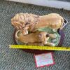 Andrea by Sadek Lion Family Porcelain Figurine - 9