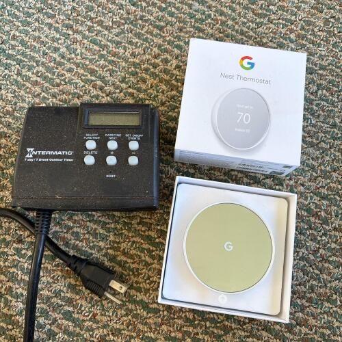 Google Nest Thermostat & Intermatic Outdoor Timer