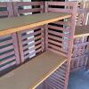 Wood Folding Lattice Display Shelves, 4 in Total - 5