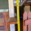 Wood Folding Lattice Display Shelves, 4 in Total - 7