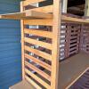 Wood Folding Lattice Display Shelves, 4 in Total - 12