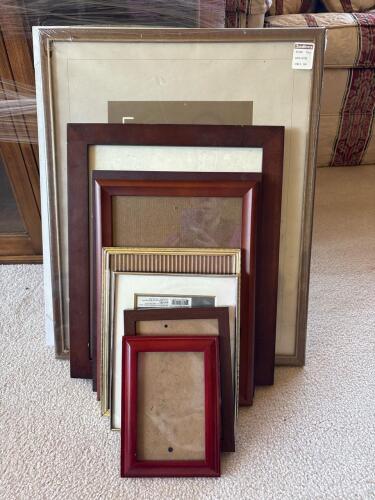 Assorted Picture Frames Mixed Finish and Style