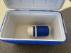 Coleman Cooler and Wicker Picnic Basket with Tableware - 5