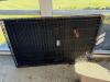 Large Folding Dog Crate with Black Plastic Pan