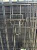 Large Folding Dog Crate with Black Plastic Pan - 6
