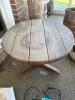 Rustic Round Wood Coffee Table