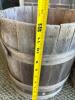 Two Wooden Buckets Rustic-Style Planters - 4