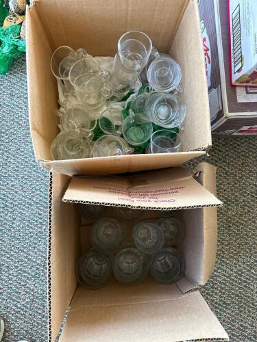 Clear Glass Cups and Tumblers Assortment