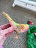 Six Hand Carved Wooden Bird Ornaments - 2