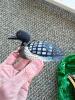 Six Hand Carved Wooden Bird Ornaments - 5