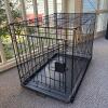 Black Wire Dog Crate with Removable Tray