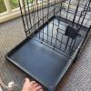 Black Wire Dog Crate with Removable Tray - 3