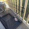 Black Wire Dog Crate with Removable Tray - 8