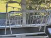 Full-Size White Metal Bed Frame in Victorian-Style