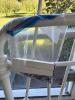 Full-Size White Metal Bed Frame in Victorian-Style - 3