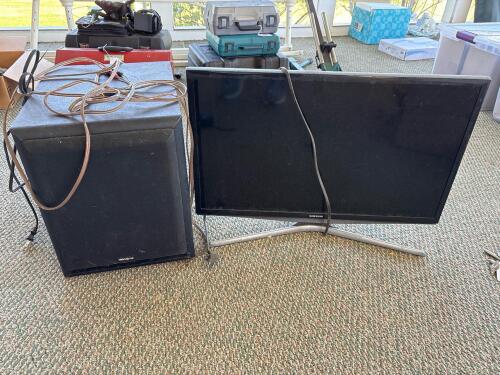 Samsung Television with Velodyne Subwoofer