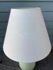 Ceramic Table Lamp With White Shade, Teardrop-Style Base - 3