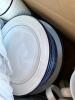 Crate & Barrel White Porcelain Dinnerware and Glassware - 5