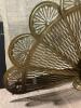 Brass Peacock-Style Folding Fireplace Screen - 3