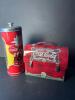 Coca-Cola Retro-Style Straw Dispenser, Tin Lunchbox, and Serving Tray - 4