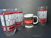 Assorted Coca-Cola Glasses and Mug with Classic and Stained Glass Designs - 7