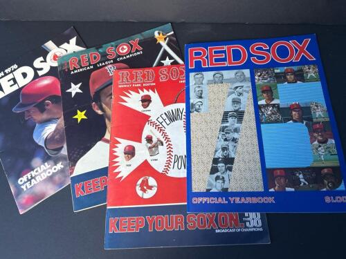 1975 & 1976 Boston Red Sox Yearbook & Scorebook Magazines