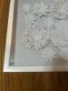 White Flower Shadowbox Framed Paper Art 16" x 16" - 4