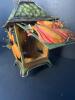 Decorative Metal Pumpkin Lantern and Pair of Etched Glass Metal Lanterns - 8