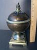 Lidded Bronze-Style Decorative Urn with Finial - 3