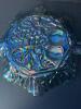 Iridescent Pressed Glass Fruit Pattern Bowl - 4
